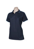 Womens Resort Polo Shirt - Navy/Mid Blue