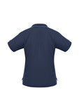 Womens Resort Polo Shirt - Navy/Mid Blue