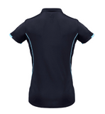 Women's Razor Polo Shirt - Navy/Sky
