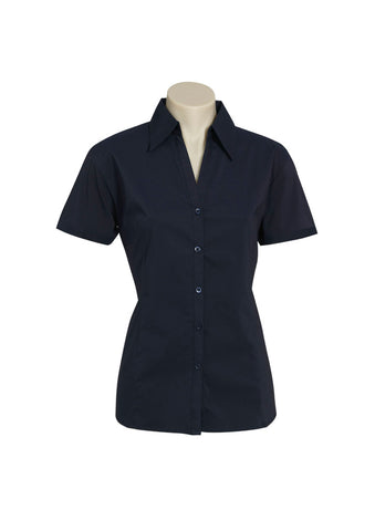 Womens Metro Shirt Short Sleeve - Navy